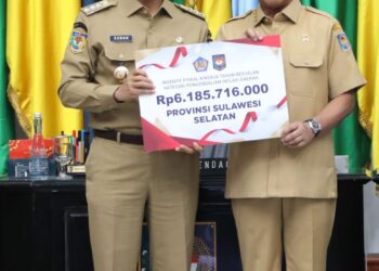 Terbaik Dalam Pengendalian Inflasi, Pemprov Sulsel Terima Insentif Fiskal Rp6,1 Miliar dari Kementerian Keuangan